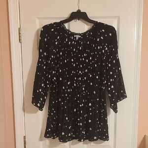 Chic Black and White Women's Blouse